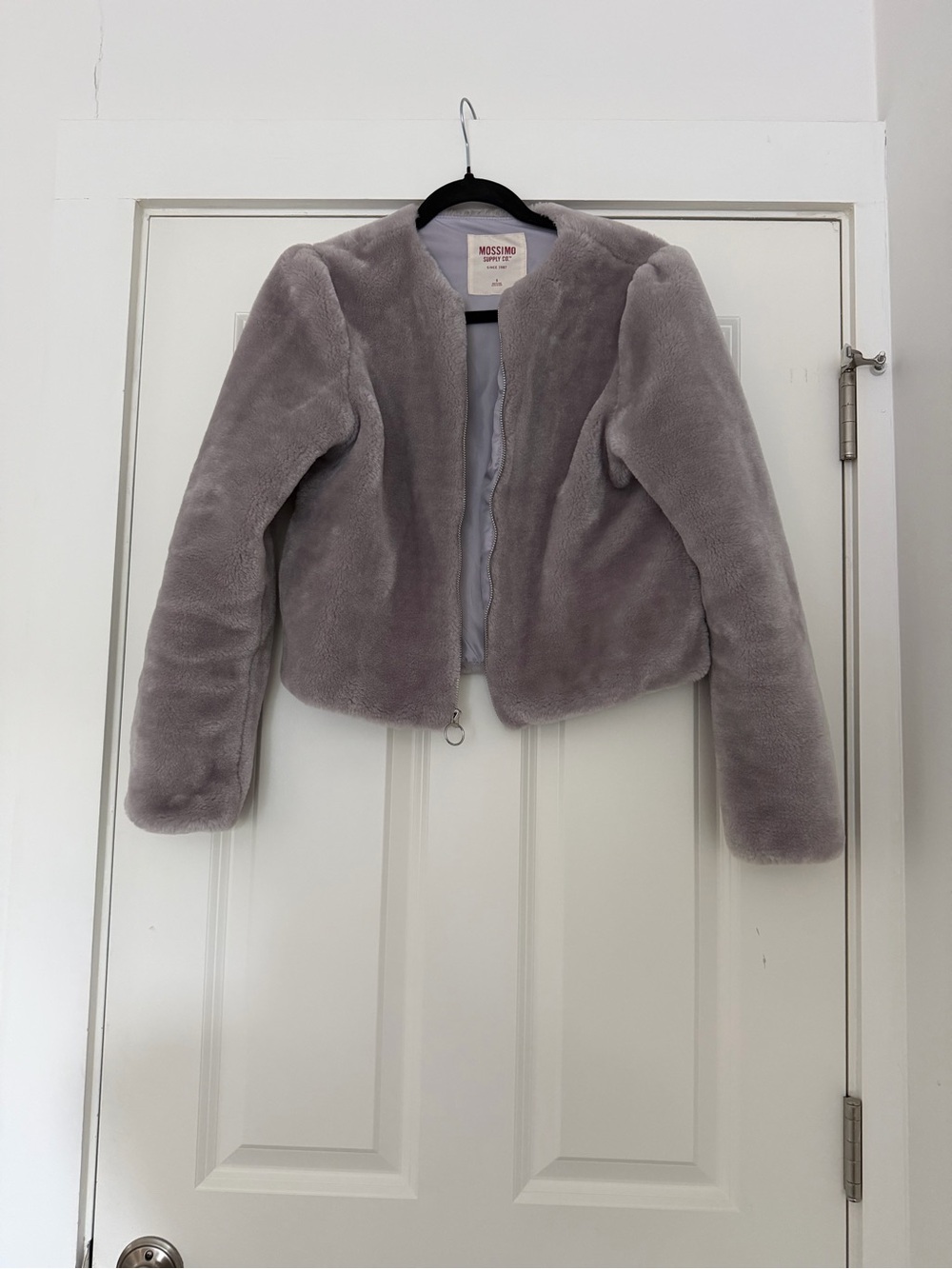 Lavender Faux Fur Coat - Size Small